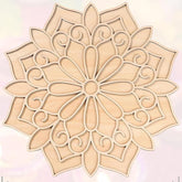 Cliths Wooden Rangoli Cutout Mandala Design DIY Diwali Decoration MDF Craft Base for Painting Indian Wall Art