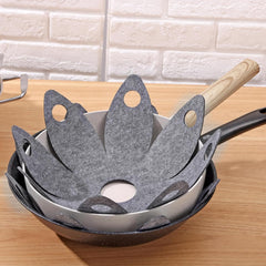 durable non-woven fabric pan dividers for safe kitchen stacking