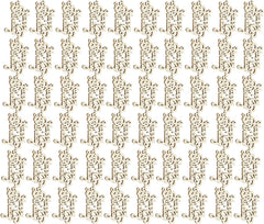 Pattern of small decorative elements on a beige background