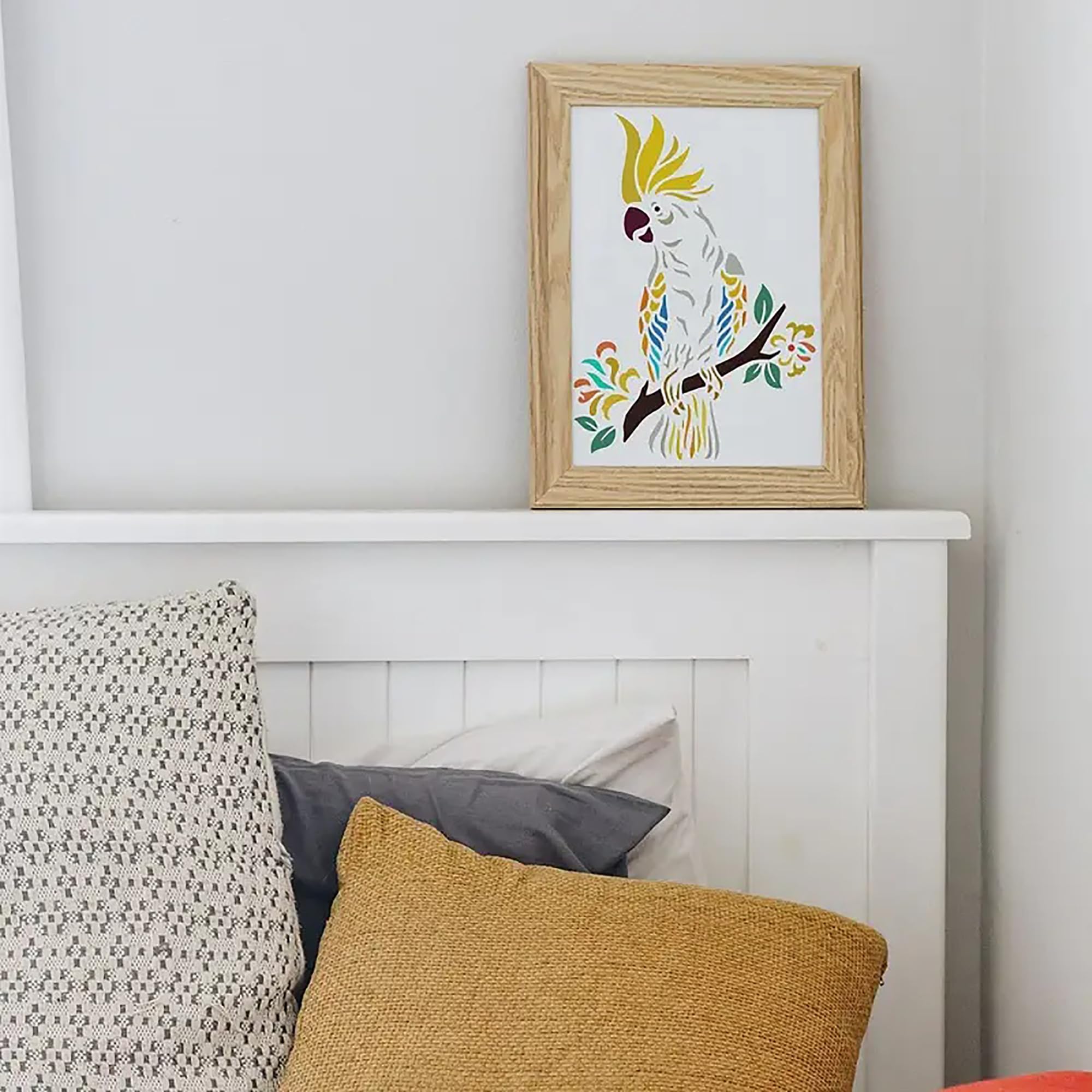 detailed animal wall art stencil