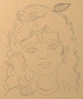 Cliths Premarked Krishna Ji Wooden Cutout for Painting DIY Art Decor for Artists Festival Home Temple Decoration Hindu God Wall Art Figure