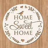 home sweet home wall stencil reusable stencil for wood signs and canvas art farmhouse diy painting template