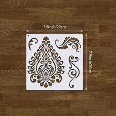 mandala stencil set 9 pieces