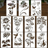 flower stencil diy