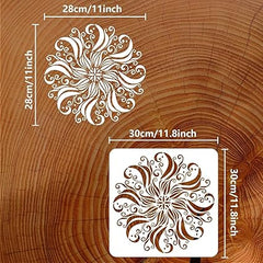 reusable stencil for painting works smoothly on canvas