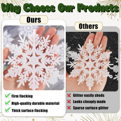 White Hanging Snowflakes