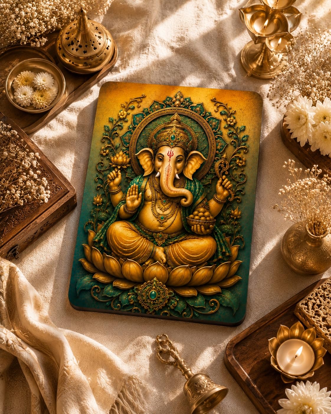 Ganesh Ji matte finish wall art