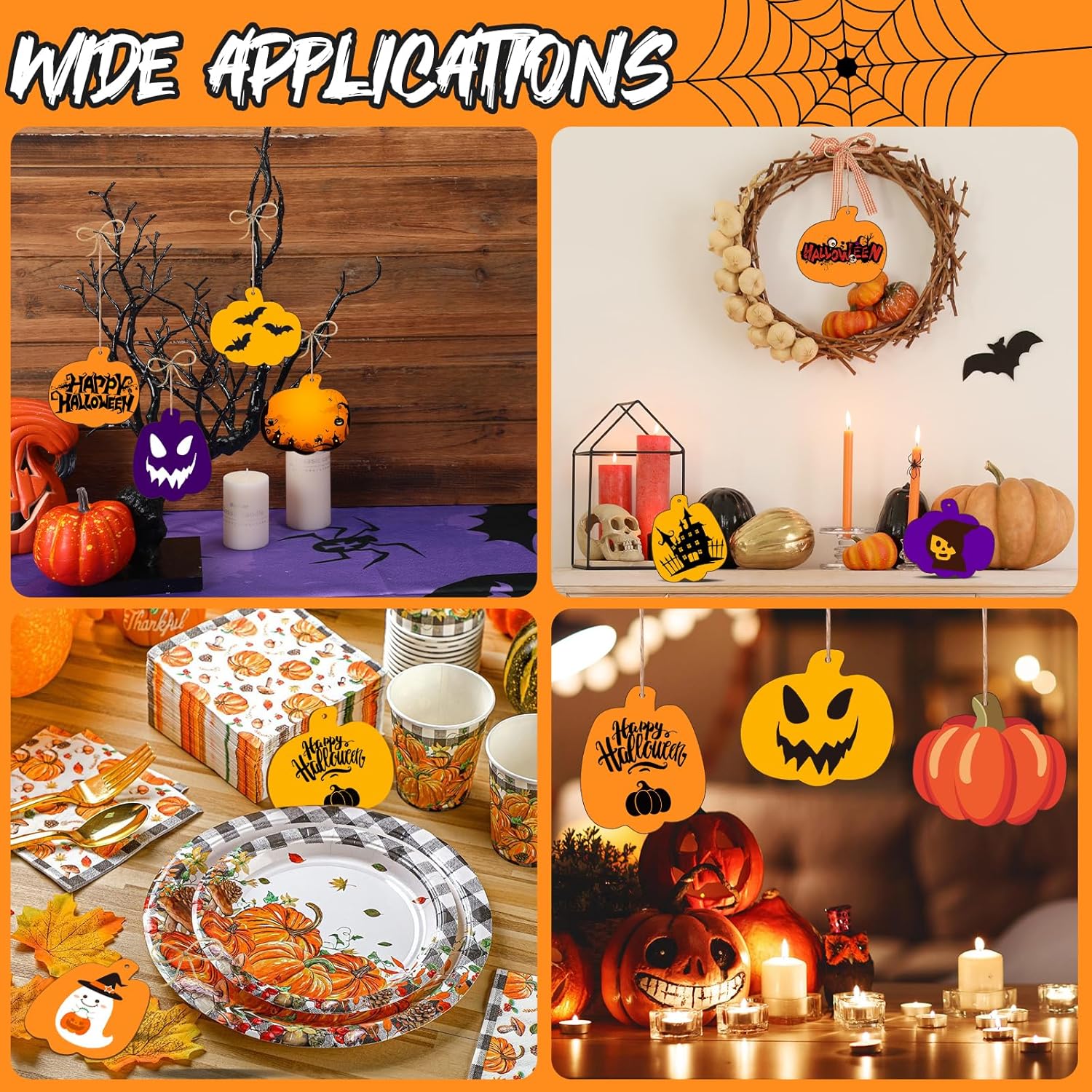 wooden ornaments halloween thanksgiving