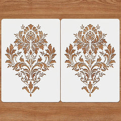 mandala stencil set of 2 for diy projects