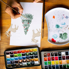 wooden reindeer ornaments for patchwork