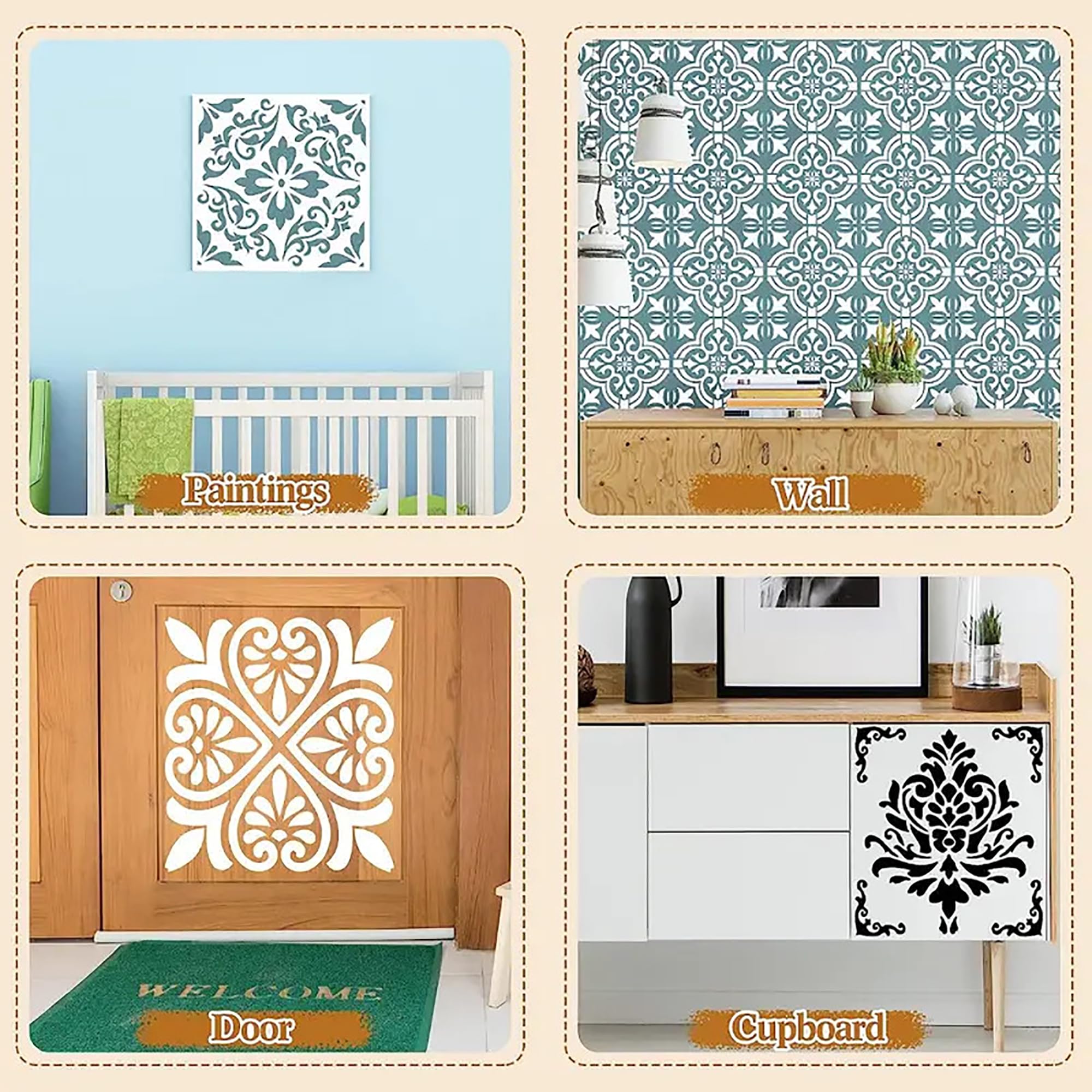 wall and floor decor templates