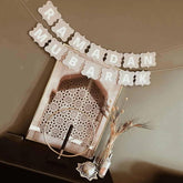 Cliths Ramadan Mubarak Wooden Banner Islamic Wall Decor Durable Eid Home Decoration Arabic Calligraphy