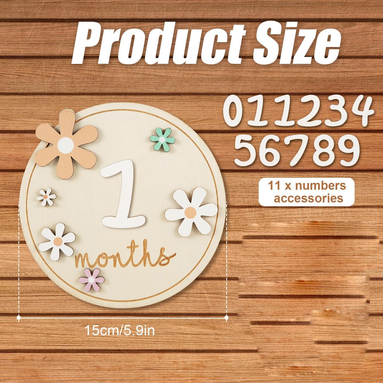 baby milestone props for photoshoot