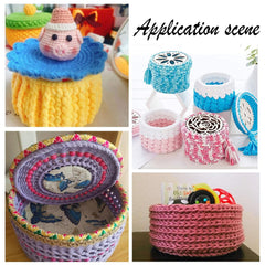 American Elm 6 Piece Mini Crochet Bag Bottom Set 3 Size Round MDF Bases for DIY Small Baskets & Crafts
