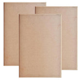 Whittlewud 3 Pack MDF Boards for Lippan Art Carved Edge Craft Sheets Painting & DIY Projects (Beige)