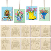 unfinished wooden animal cutouts animal craft kit for kids MDF craft board animals for kids DIY animal crafts cutouts for kids craft set