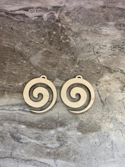Cliths 8 Pcs Wood Earring Blanks MDF Laser Cut Shapes for DIY Jewelry Making