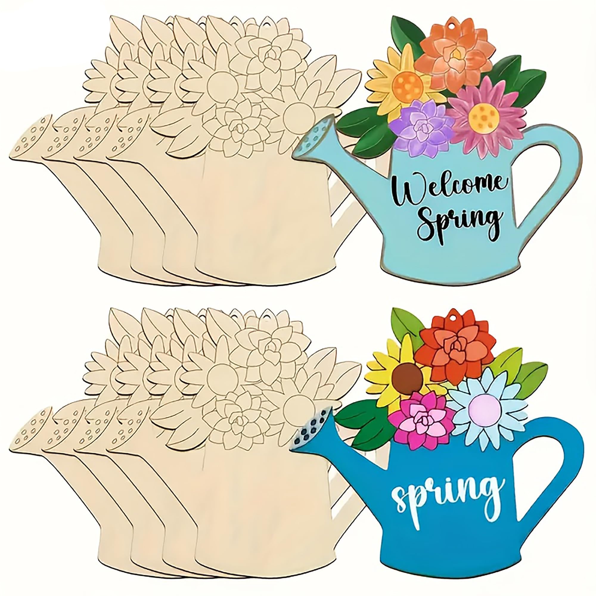 wooden watering can cutouts