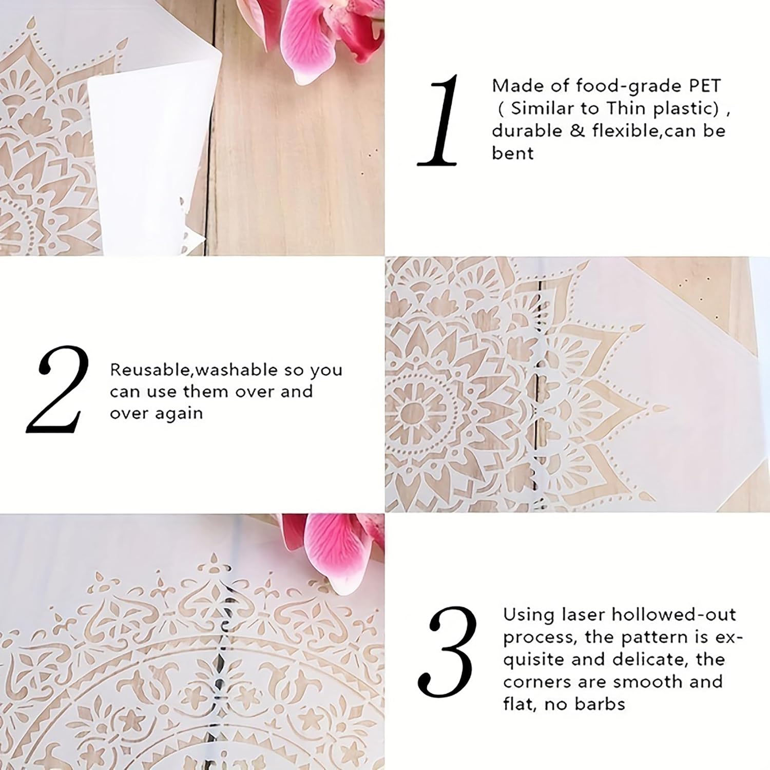 art embossing stencil sheet