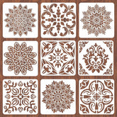 mandala wall stencils reusable se