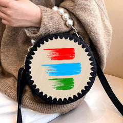 Cliths 5 Piece Wooden Crochet Bag Bottom Set Round Basket Bases with MDF for DIY Crafting