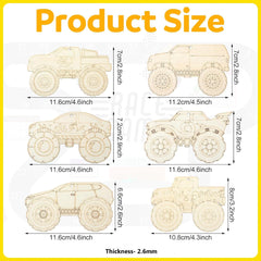Bulk pack wood Easter ornaments for craft painting décor