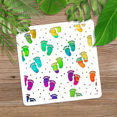 baby feet painting template