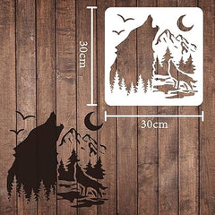 This 30x30 cm stencil is designed for large creative projects,