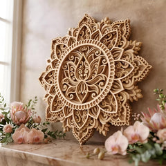 ethnic mandala wall decor round