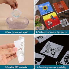 reusable stencil for fabric and tile painting