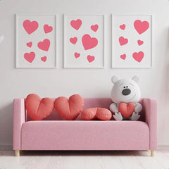 heart stencil set reusable plastic