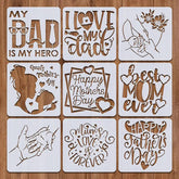 happy mother's day stencil mother's day stencil mothers day 2025 fathers day card reusable stencils for painting reusable stencils for wall painting stencils for fabric paint mom dad gift
