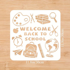 welcome back to school stencil reusable