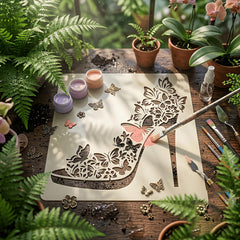 fashion stencil for canvas and wood