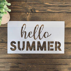 diy summer decor stencil