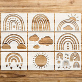 rainbow stencils for wall painting cloud stencil for wall painting cloud stencil for wall painting home cloud wall stencil painting sheets for kids stencils for home painting nursery wall stencil for baby room