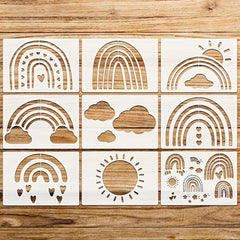 rainbow stencils for wall painting cloud stencil for wall painting cloud stencil for wall painting home cloud wall stencil painting sheets for kids stencils for home painting nursery wall stencil for baby room