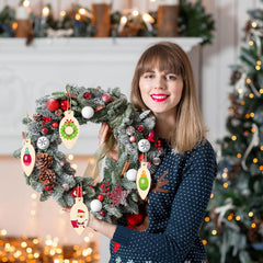 Wooden hanging ornaments