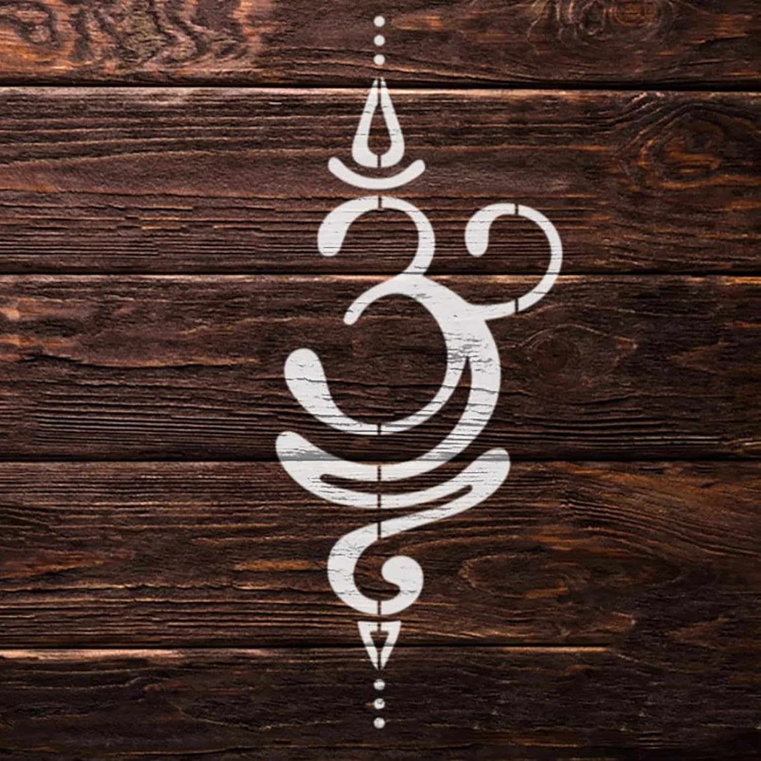 Om stencil for painting