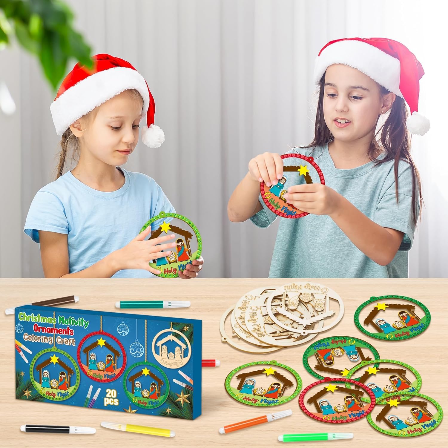 unfinished holiday wood slices for crafts