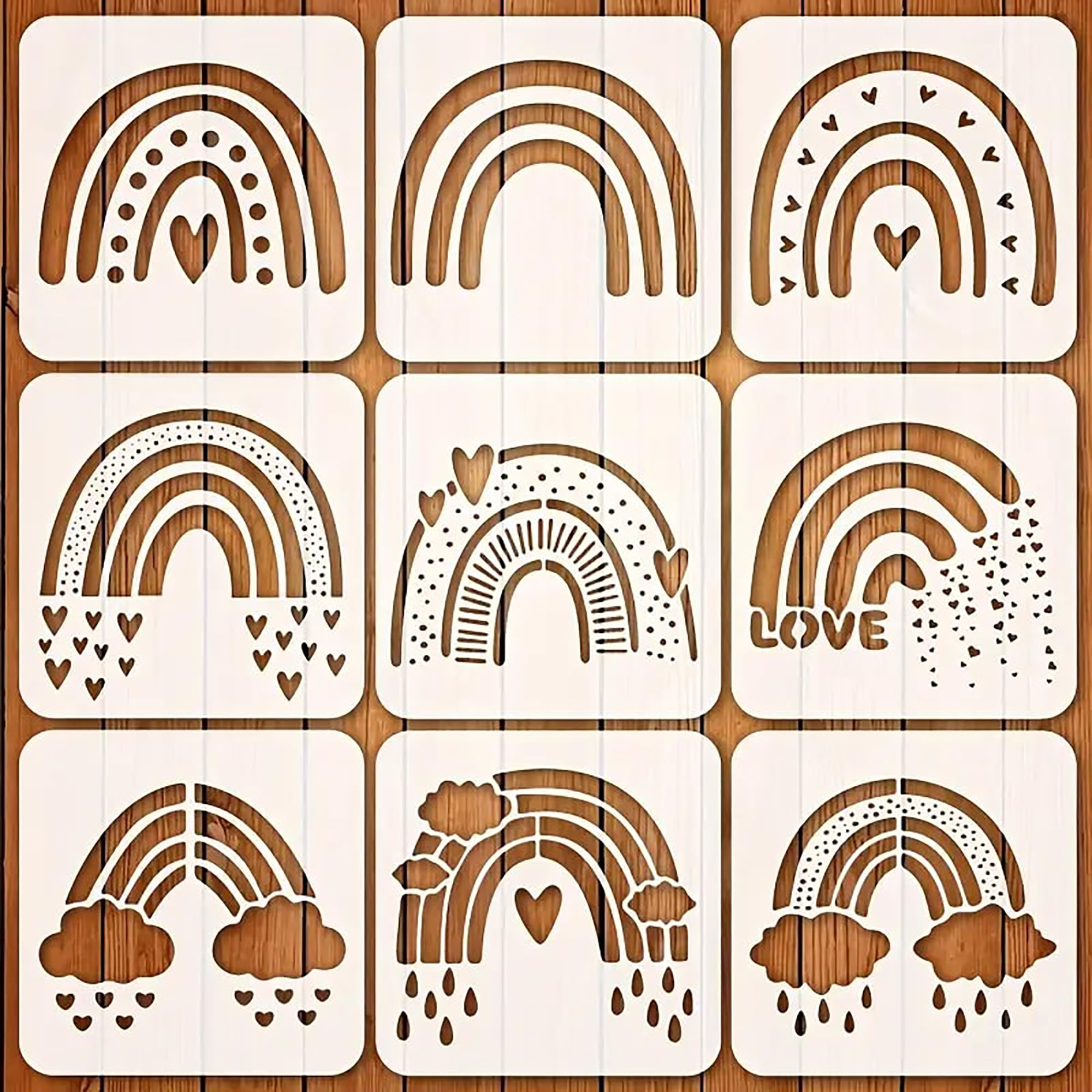 rainbow stencils for wall painting rainbow for kids plastic stencils for craft and art rainbow stencil for wall rainbow stencil for pants rainbow stencil for wall