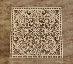 multilayer mandala wall decoration square