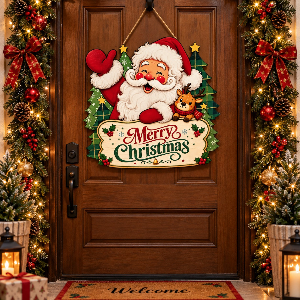 Santa wall decor for living room