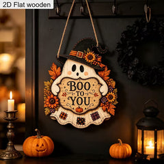 lightweight MDF Halloween décor sign