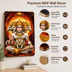 panchmukhi hanuman decor for mandir