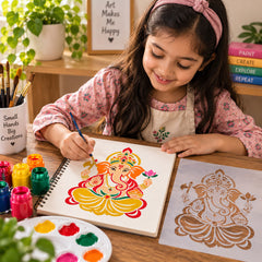 pet plastic ganesha stencil for painting
