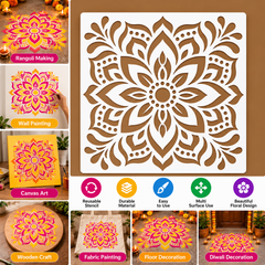 mandala stencil for rangoli making