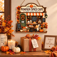 pumpkin spice décor for home wall