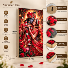 Radha Krishna wall art for living room