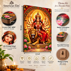 divine goddess decor for mandir wall